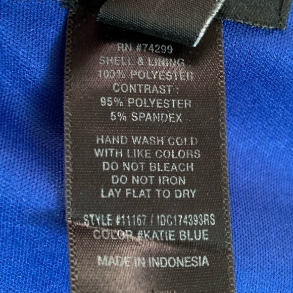 Enfocus Studio Royal Blue Spaghetti Strap Pencil Skirt Zipper Dress Size… - Picture 11 of 17